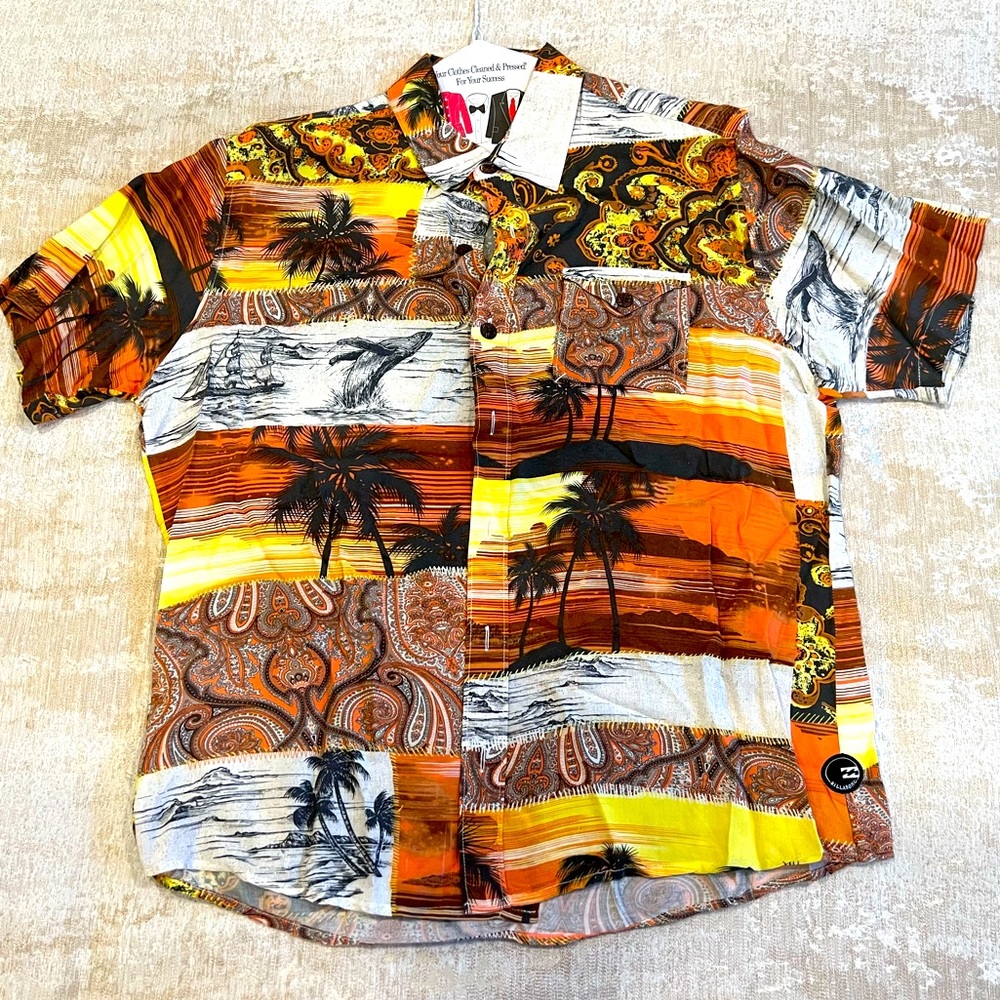 Billabong Hawaiian Button Down Shirt
